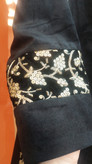 مانتو زنانه کوتاه مخمل گلدوزی