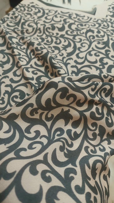 روسری مجلسی قواره ۱۴۰ ترک دستدوز